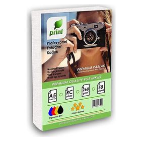 Print Brother Yazıcılar Için A5 Premium Parlak 260 gr Fotoğraf Kağıdı