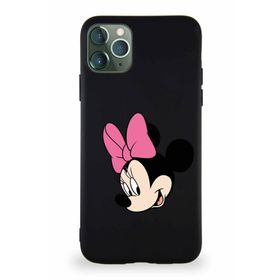 PrintiFy Apple iPhone 11 Pro Max Soft Premier Kapak Minnie Mouse-b Tasarımlı Silikon Siyah Kılıf