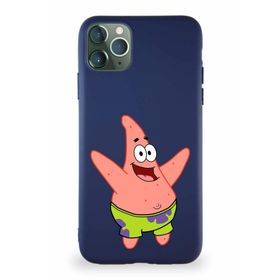 Printify Apple Iphone 11 Pro Max Soft Premier Kapak Patrick Yıldız Tasarımlı Silikon Lacivert Kılıf