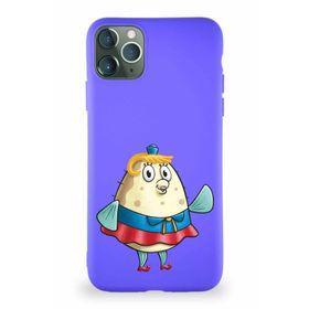 Printify Apple Iphone 11 Pro Max Soft Premier Kapak Puff Tasarımlı Silikon Mor Kılıf