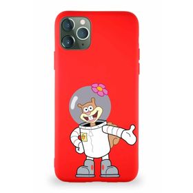 Printify Apple Iphone 11 Pro Max Soft Premier Kapak Sandy Tasarımlı Silikon Kırmızı Kılıf