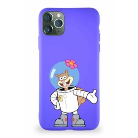 Printify Apple Iphone 11 Pro Max Soft Premier Kapak Sandy Tasarımlı Silikon Mor Kılıf