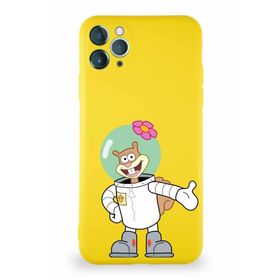 Printify Apple Iphone 11 Pro Max Soft Premier Kapak Sandy Tasarımlı Silikon Sarı Kılıf