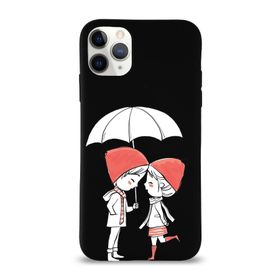 Printify Apple Iphone 11 Pro Max Uyumlu Lansman Aşk Tasarımlı Içi Kadife Kapak-Siyah Kılıf