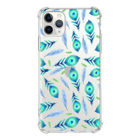 Printify Apple iPhone 11 Pro Max Uyumlu Nazar Boncuğu 3 Baskılı Şeffaf Köşe Korumalı Antişok Kılıf