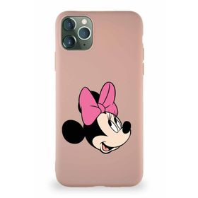 PrintiFy Apple iPhone 11 Pro Max Uyumlu Soft Premier Kapak Minnie Mouse-A Tasarımlı Silikon Pudra Kılıf