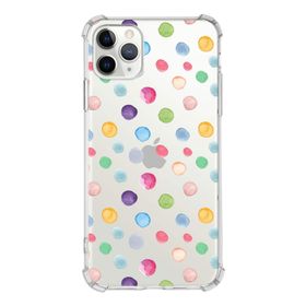Printify Apple iPhone 11 Pro Max Uyumlu Water Color 6 Baskılı Şeffaf Köşe Korumalı Antişok Kılıf