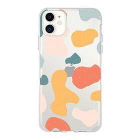 Printify Apple iPhone 11 Uyumlu Kapak Grunge Tasarımlı 1mm Fit Şeffaf Silikon Kılıf