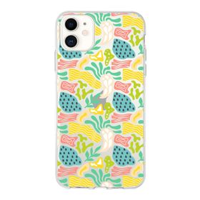 Printify Apple iPhone 11 Uyumlu Kapak Memphis Desen - 3 Tasarımlı 1mm Fit Şeffaf Silikon Kılıf