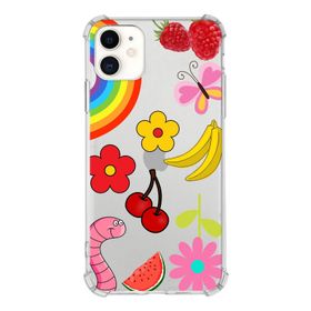 Printify Apple iPhone 11 Uyumlu Water Color 5 Baskılı Şeffaf Köşe Korumalı Antişok Kılıf