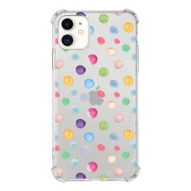 Printify Apple iPhone 11 Uyumlu Water Color 6 Baskılı Şeffaf Köşe Korumalı Antişok Kılıf