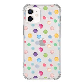 Printify Apple iPhone 12 Mini Uyumlu Water Color 6 Baskılı Şeffaf Köşe Korumalı Antişok Kılıf