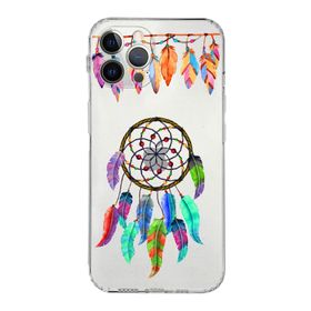 Printify Apple iPhone 12 Pro Max Uyumlu Nazar Boncuğu 6 Baskılı Kamera Korumalı Şeffaf Silikon Kılıf