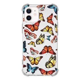 Printify Apple iPhone 12 Uyumlu Water Color 2 Baskılı Şeffaf Köşe Korumalı Antişok Kılıf