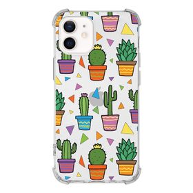 Printify Apple iPhone 12 Uyumlu Water Color 4 Baskılı Şeffaf Köşe Korumalı Antişok Kılıf