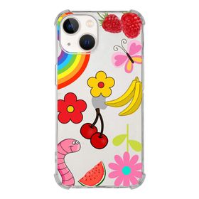 Printify Apple iPhone 13 Mini Uyumlu Water Color 5 Baskılı Şeffaf Köşe Korumalı Antişok Kılıf