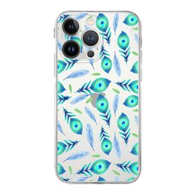 Printify Apple iPhone 13 Pro Max ile Uyumlu Nazar Boncuğu 3 Baskılı Kamera Korumalı Şeffaf Silikon Kılıf
