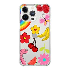Printify Apple iPhone 13 Pro Max Uyumlu Water Color 5 Baskılı Şeffaf Köşe Korumalı Antişok Kılıf