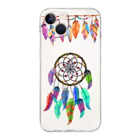 Printify Apple iPhone 13 Uyumlu Nazar Boncuğu 6 Baskılı Kamera Korumalı Şeffaf Silikon Kılıf