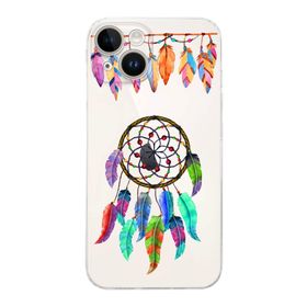 Printify Apple iPhone 14 ile Uyumlu Nazar Boncuğu 6 Baskılı Kamera Korumalı Şeffaf Silikon Kılıf