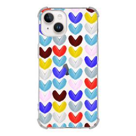 Printify Apple iPhone 14 Plus Uyumlu Water Color 1 Baskılı Şeffaf Köşe Korumalı Antişok Kılıf