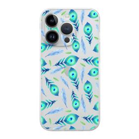 Printify Apple iPhone 14 Pro Max ile Uyumlu Nazar Boncuğu 3 Baskılı Kamera Korumalı Şeffaf Silikon Kılıf