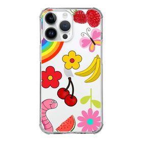 Printify Apple iPhone 14 Pro Uyumlu Water Color 5 Baskılı Şeffaf Köşe Korumalı Antişok Kılıf