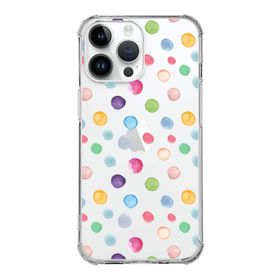 Printify Apple iPhone 14 Pro Uyumlu Water Color 6 Baskılı Şeffaf Köşe Korumalı Antişok Kılıf
