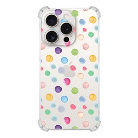 Printify Apple iPhone 15 Pro Water Color 6 Şeffaf Köşe ve Kamera Korumalı Korumalı Antişok Kılıf
