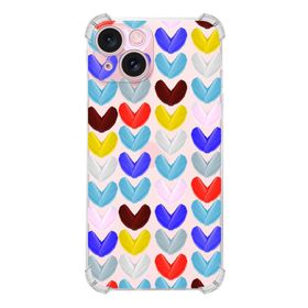 Printify Apple iPhone 15 Water Color 1 Şeffaf Köşe ve Kamera Korumalı Korumalı Antişok Kılıf