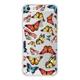 Printify Apple iPhone 5S Uyumlu Water Color 2 Baskılı Şeffaf Köşe Korumalı Antişok Kılıf