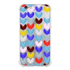 Printify Apple iPhone 6 Uyumlu Water Color 1 Baskılı Şeffaf Köşe Korumalı Antişok Kılıf