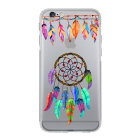 Printify Apple iPhone 6S Plus Uyumlu Nazar Boncuğu 6 Baskılı Kamera Korumalı Şeffaf Silikon Kılıf
