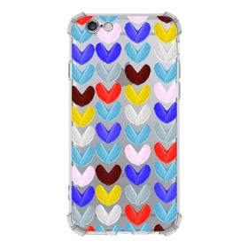 Printify Apple iPhone 6S Plus Uyumlu Water Color 1 Baskılı Şeffaf Köşe Korumalı Antişok Kılıf