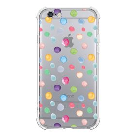 Printify Apple iPhone 6S Uyumlu Water Color 6 Baskılı Şeffaf Köşe Korumalı Antişok Kılıf