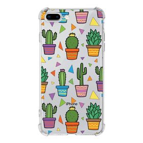 Printify Apple iPhone 7 Plus Uyumlu Water Color 4 Baskılı Şeffaf Köşe Korumalı Antişok Kılıf