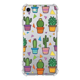 Printify Apple iPhone 8 Uyumlu Water Color 4 Baskılı Şeffaf Köşe Korumalı Antişok Kılıf