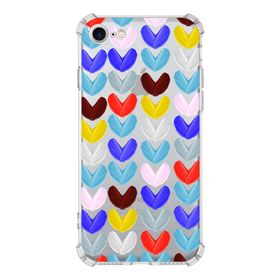 Printify Apple iPhone SE 2020 Uyumlu Water Color 1 Baskılı Şeffaf Köşe Korumalı Antişok Kılıf