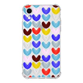 Printify Apple iPhone XR Uyumlu Water Color 1 Baskılı Şeffaf Köşe Korumalı Antişok Kılıf