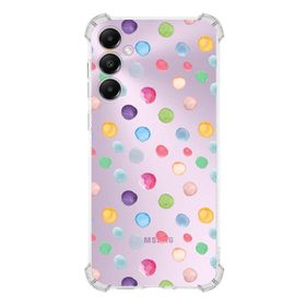 PrintiFy Galaxy A05S Uyumlu Water Color 6 Baskılı Şeffaf Köşe Korumalı Antişok Kılıf