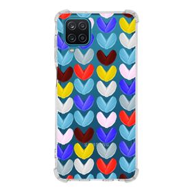 PrintiFy Galaxy A12 Uyumlu Water Color 1 Baskılı Şeffaf Köşe Korumalı Antişok Kılıf