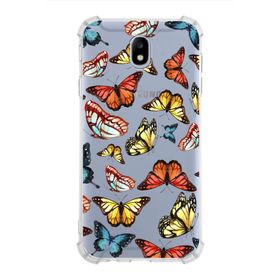 PrintiFy Galaxy J7 Pro Uyumlu Water Color 2 Baskılı Şeffaf Köşe Korumalı Antişok Kılıf