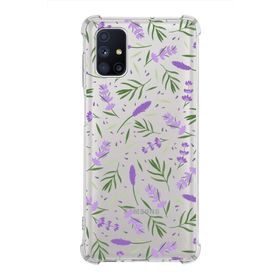 PrintiFy Galaxy M51 Uyumlu Water Color 3 Baskılı Şeffaf Köşe Korumalı Antişok Kılıf