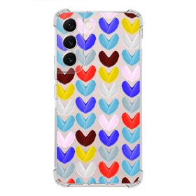 PrintiFy Galaxy S22 Plus Uyumlu Water Color 1 Baskılı Şeffaf Köşe Korumalı Antişok Kılıf