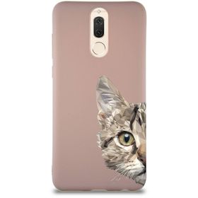 Printify Huawei Mate 10 Lite Soft Premier Kapak Catface Tasarımlı Silikon Cep Telefonu Kılıfı