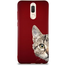Printify Huawei Mate 10 Lite Soft Premier Kapak Catface Tasarımlı Silikon Cep Telefonu Kılıfı