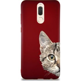 Printify Huawei Mate 10 Lite Soft Premier Kapak Catface Tasarımlı Silikon Cep Telefonu Kılıfı