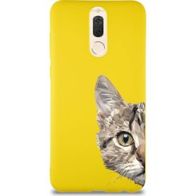 Printify Huawei Mate 10 Lite Soft Premier Kapak Catface Tasarımlı Silikon Cep Telefonu Kılıfı