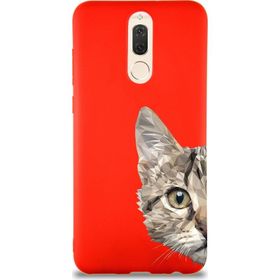 Printify Huawei Mate 10 Lite Soft Premier Kapak Catface Tasarımlı Silikon Cep Telefonu Kılıfı