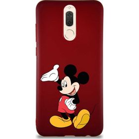 Printify Huawei Mate 10 Lite Soft Premier Kapak Mickey Mouse-C Tasarımlı Silikon Cep Telefonu Kılıfı